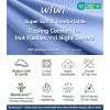 image:imageWiWi Nightgown for Women Super Soft Sleeveless Sleepwear Cool Vneck Sleep Shirts Bamboo Viscose Pj Gown S4XAsky Blue