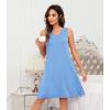 image:imageWiWi Nightgown for Women Super Soft Sleeveless Sleepwear Cool Vneck Sleep Shirts Bamboo Viscose Pj Gown S4XAsky Blue