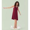 image:imageWiWi Nightgown for Women Super Soft Sleeveless Sleepwear Cool Vneck Sleep Shirts Bamboo Viscose Pj Gown S4XAwine