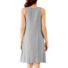 image:imageWiWi Nightgown for Women Super Soft Sleeveless Sleepwear Cool Vneck Sleep Shirts Bamboo Viscose Pj Gown S4XCheather Grey