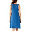 image:imageWiWi Nightgown for Women Super Soft Sleeveless Sleepwear Cool Vneck Sleep Shirts Bamboo Viscose Pj Gown S4XCprussian Blue
