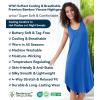 image:imageWiWi Nightgowns for Women Super Soft Sleeveless Racerback Nightgown Bamboo Viscose Plus Size Cooling Sleepshirts S4XAbright Blue