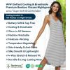 image:imageWiWi Nightgowns for Women Super Soft Sleeveless Racerback Nightgown Bamboo Viscose Plus Size Cooling Sleepshirts S4XAgrey White Stripe