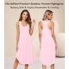 image:imageWiWi Nightgowns for Women Super Soft Sleeveless Racerback Nightgown Bamboo Viscose Plus Size Cooling Sleepshirts S4XApink