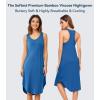 image:imageWiWi Nightgowns for Women Super Soft Sleeveless Racerback Nightgown Bamboo Viscose Plus Size Cooling Sleepshirts S4XAprussian Blue