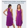image:imageWiWi Nightgowns for Women Super Soft Sleeveless Racerback Nightgown Bamboo Viscose Plus Size Cooling Sleepshirts S4XApurple