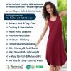 image:imageWiWi Nightgowns for Women Super Soft Sleeveless Racerback Nightgown Bamboo Viscose Plus Size Cooling Sleepshirts S4XAwine