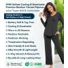 image:imageWiWi Pajamas for Women Long Sleeve Cooling Sleepwear Pants Set Super Soft Pj Viscose from Bamboo Loungewear Sets SXXLAcharcoal Heather