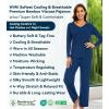 image:imageWiWi Pajamas for Women Long Sleeve Cooling Sleepwear Pants Set Super Soft Pj Viscose from Bamboo Loungewear Sets SXXLAink Blue