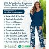 image:imageWiWi Pajamas for Women Long Sleeve Cooling Sleepwear Pants Set Super Soft Pj Viscose from Bamboo Loungewear Sets SXXLAink Blue Floral