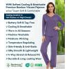 image:imageWiWi Pajamas for Women Long Sleeve Cooling Sleepwear Pants Set Super Soft Pj Viscose from Bamboo Loungewear Sets SXXLAlavender