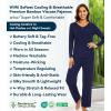 image:imageWiWi Pajamas for Women Long Sleeve Cooling Sleepwear Pants Set Super Soft Pj Viscose from Bamboo Loungewear Sets SXXLAnavy