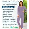 image:imageWiWi Pajamas for Women Long Sleeve Cooling Sleepwear Pants Set Super Soft Pj Viscose from Bamboo Loungewear Sets SXXLAviolet