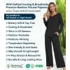 image:imageWiWi Pajamas for Women Long Sleeve Cooling Sleepwear Pants Set Super Soft Pj Viscose from Bamboo Loungewear Sets SXXLBblack