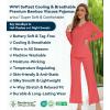image:imageWiWi Pajamas for Women Long Sleeve Cooling Sleepwear Pants Set Super Soft Pj Viscose from Bamboo Loungewear Sets SXXLBcoral