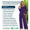 image:imageWiWi Pajamas for Women Long Sleeve Cooling Sleepwear Pants Set Super Soft Pj Viscose from Bamboo Loungewear Sets SXXLBdark Purple