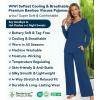 image:imageWiWi Pajamas for Women Long Sleeve Cooling Sleepwear Pants Set Super Soft Pj Viscose from Bamboo Loungewear Sets SXXLBink Blue