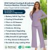 image:imageWiWi Pajamas for Women Long Sleeve Cooling Sleepwear Pants Set Super Soft Pj Viscose from Bamboo Loungewear Sets SXXLBviolet