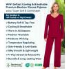 image:imageWiWi Pajamas for Women Long Sleeve Cooling Sleepwear Pants Set Super Soft Pj Viscose from Bamboo Loungewear Sets SXXLCwine Red