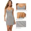 image:imageWiWi Slip Dress for Women Bamboo Viscose Spaghetti Strap Lingerie Sexy Cool Nightgowns Soft Sleep Chemise S4XStyle Bheather Grey