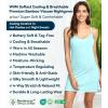 image:imageWiWi Slip Dress for Women Bamboo Viscose Spaghetti Strap Lingerie Sexy Cool Nightgowns Soft Sleep Chemise S4XStyle Caqua