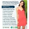 image:imageWiWi Slip Dress for Women Bamboo Viscose Spaghetti Strap Lingerie Sexy Cool Nightgowns Soft Sleep Chemise S4XStyle Ccoral