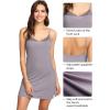 image:imageWiWi Slip Dress for Women Bamboo Viscose Spaghetti Strap Lingerie Sexy Cool Nightgowns Soft Sleep Chemise S4XStyle Cpurplish Grey