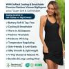 image:imageWiWi Slip Dress for Women Bamboo Viscose Spaghetti Strap Lingerie Sexy Cool Nightgowns Soft Sleep Chemise S4XStyle Dblack