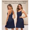 image:imageWiWi Slip Dress for Women Bamboo Viscose Spaghetti Strap Lingerie Sexy Cool Nightgowns Soft Sleep Chemise S4XStyle Dnavy