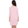 image:imageWiWi Super Soft Nightgowns for Women 34 Sleeve Cooling Nightshirts Sleepwear Bamboo Viscose Dress S4XDpink