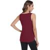 image:imageWiWi Tank Tops for Women Super Soft Sleeveless Pajama TShirt Cooling Loungewear Basic Shirts Viscose Bamboo Tee SXXLAburgundy