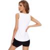 image:imageWiWi Tank Tops for Women Super Soft Sleeveless Pajama TShirt Cooling Loungewear Basic Shirts Viscose Bamboo Tee SXXLApure White