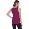 image:imageWiWi Tank Tops for Women Super Soft Sleeveless Pajama TShirt Cooling Loungewear Basic Shirts Viscose Bamboo Tee SXXLApurplish Red