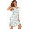 image:imageWiWi Viscose from Bamboo Nightgowns for Women Super Soft Sleeveless Tank Sleep Shirts Cooling Plus Size Sleepwear Dress S4XAgreen Leaf