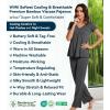 image:imageWiWi Viscose from Bamboo Pajama Sets for Women Super Soft Pjs Short Sleeve with Pants Cooling Sleepwear Loungewear SXXLAcharcoal Heather