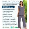 image:imageWiWi Viscose from Bamboo Pajama Sets for Women Super Soft Pjs Short Sleeve with Pants Cooling Sleepwear Loungewear SXXLAdark Grey