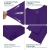 image:imageWiWi Viscose from Bamboo Pajama Sets for Women Super Soft Pjs Short Sleeve with Pants Cooling Sleepwear Loungewear SXXLAdark Purple