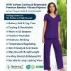 image:imageWiWi Viscose from Bamboo Pajama Sets for Women Super Soft Pjs Short Sleeve with Pants Cooling Sleepwear Loungewear SXXLAdark Purple