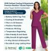 image:imageWiWi Viscose from Bamboo Pajama Sets for Women Super Soft Pjs Short Sleeve with Pants Cooling Sleepwear Loungewear SXXLAdark Reddish Purple