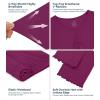 image:imageWiWi Viscose from Bamboo Pajama Sets for Women Super Soft Pjs Short Sleeve with Pants Cooling Sleepwear Loungewear SXXLAdark Reddish Purple