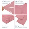 image:imageWiWi Viscose from Bamboo Pajama Sets for Women Super Soft Pjs Short Sleeve with Pants Cooling Sleepwear Loungewear SXXLAdusty Rose