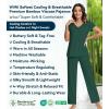 image:imageWiWi Viscose from Bamboo Pajama Sets for Women Super Soft Pjs Short Sleeve with Pants Cooling Sleepwear Loungewear SXXLAfence Green