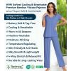 image:imageWiWi Viscose from Bamboo Pajama Sets for Women Super Soft Pjs Short Sleeve with Pants Cooling Sleepwear Loungewear SXXLAfog Blue