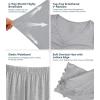 image:imageWiWi Viscose from Bamboo Pajama Sets for Women Super Soft Pjs Short Sleeve with Pants Cooling Sleepwear Loungewear SXXLAheather Grey