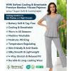 image:imageWiWi Viscose from Bamboo Pajama Sets for Women Super Soft Pjs Short Sleeve with Pants Cooling Sleepwear Loungewear SXXLAheather Grey
