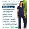 image:imageWiWi Viscose from Bamboo Pajama Sets for Women Super Soft Pjs Short Sleeve with Pants Cooling Sleepwear Loungewear SXXLAnavy