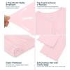 image:imageWiWi Viscose from Bamboo Pajama Sets for Women Super Soft Pjs Short Sleeve with Pants Cooling Sleepwear Loungewear SXXLApink