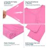 image:imageWiWi Viscose from Bamboo Pajama Sets for Women Super Soft Pjs Short Sleeve with Pants Cooling Sleepwear Loungewear SXXLAraspberry Pink