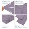 image:imageWiWi Viscose from Bamboo Pajama Sets for Women Super Soft Pjs Short Sleeve with Pants Cooling Sleepwear Loungewear SXXLAviolet