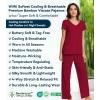 image:imageWiWi Viscose from Bamboo Pajama Sets for Women Super Soft Pjs Short Sleeve with Pants Cooling Sleepwear Loungewear SXXLAwine Red